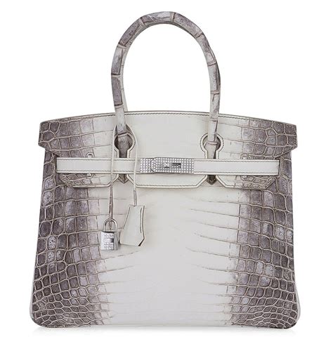 hermes birkin crocodile white|himalayan crocodile birkin with diamonds.